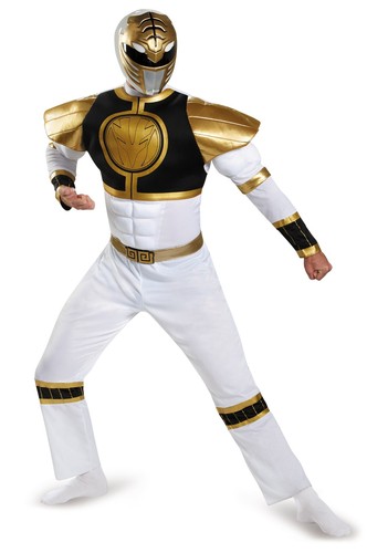Adult white power rangers - white,