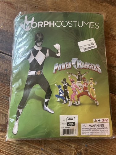 Adult black power ranger - black,